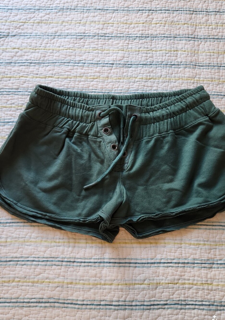 FP Movement by Free People Deep Green Drawstring Athletic Shorts